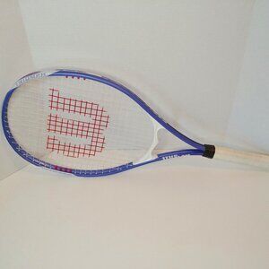 Wilson Triumph V-Matrix Tennis Racket Purple White L1 4 1/8